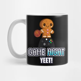 Cute Basketball Gingerbread Man Gamer - Basketball Graphic Typographic Design - Baller Fans Sports Lovers - Holiday Gift Ideas Mug